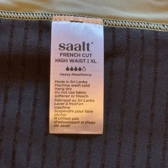 NIB Saalt Leakproof French Cut High Waist Underwear - Picture 9 of 16